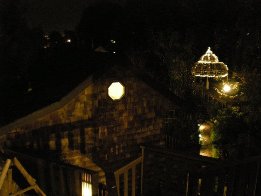 hobbit town at night